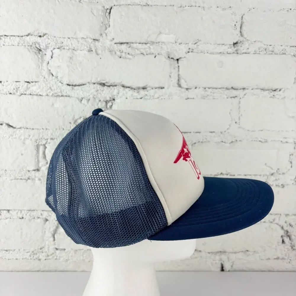 Iowa Airplane Red and Blue Trucker Hat